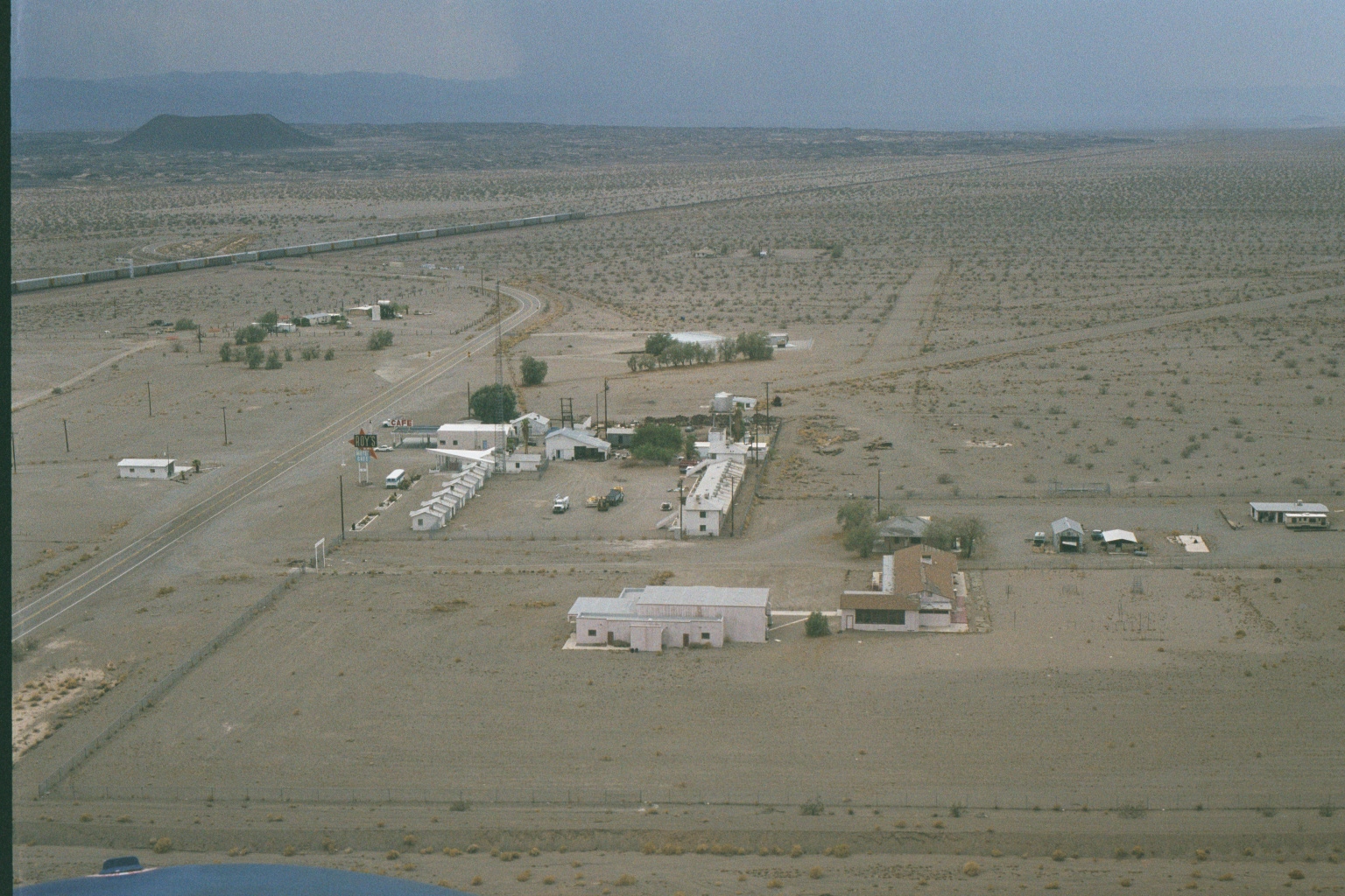 Takeoff toward Amboy Crater
