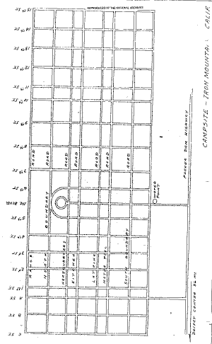 Camp Iron Mountain street layout