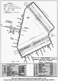 Desert Center Army Airfield layout