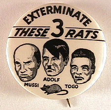 Exterminate These 3 Rats pinback
