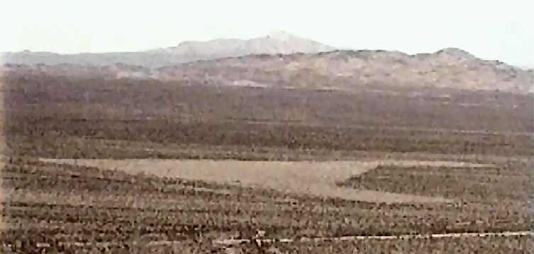 Goffs airstrip looking north