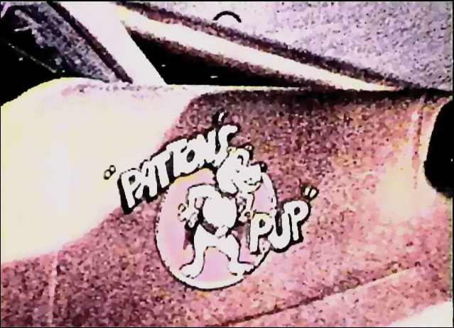 Close-up detail of General Patton's Flying Jeep Stinson Voyager