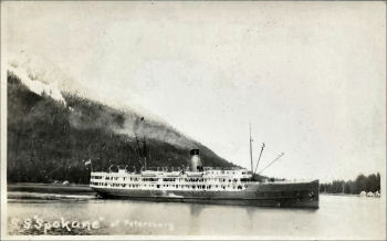 SS Spokane steamship, enhanced photo